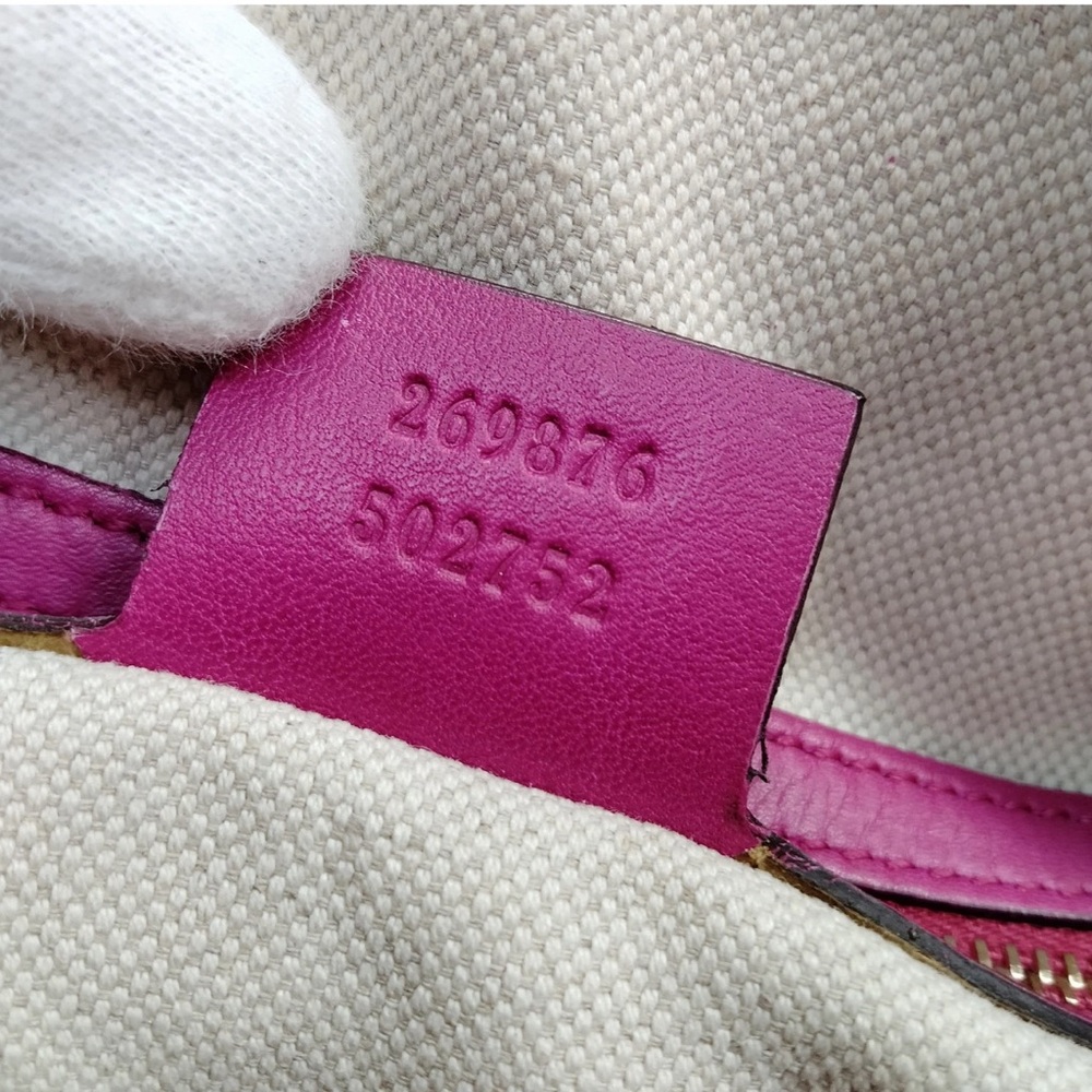 Gucci Purple Leather Two-Way Designer Handbag - Picture 8 of 9